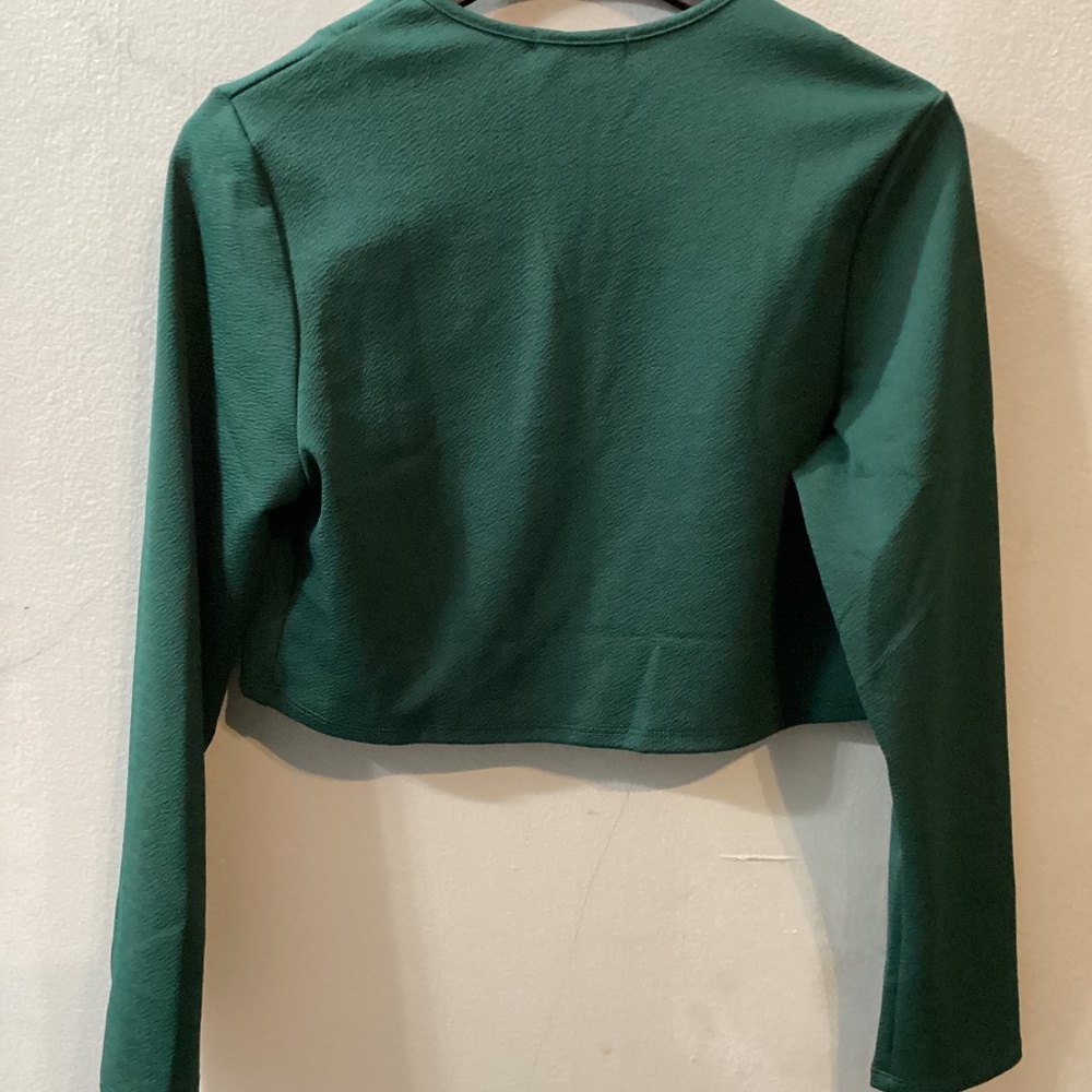 Basic Cropped Blazer- Hunter